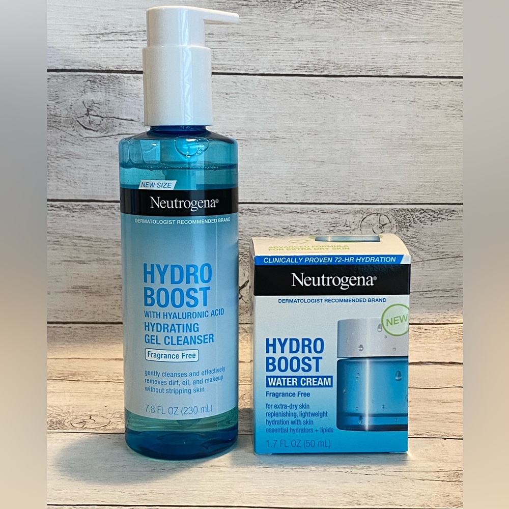 Neutrogena Hydro Boost Hydrating Gel Cleanser & Hydro Boost Water Cream